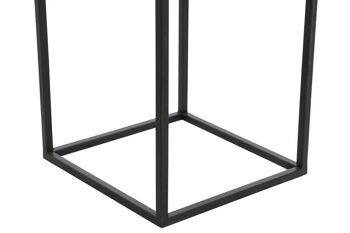 JARDINIÈRE SET 2 MÉTAL 33X33X67 NOIR MC205995 4