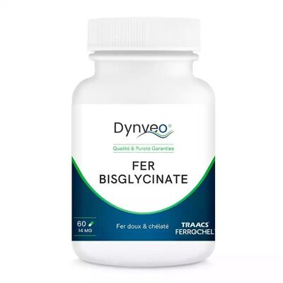 Bisglicinato de hierro 14 mg / 60 cápsulas