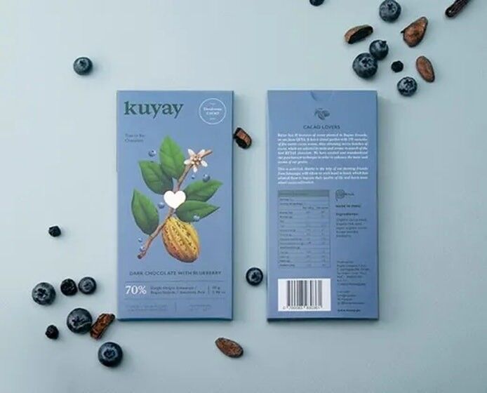 Cioccolato fondente di pura origine 70% con mirtillo