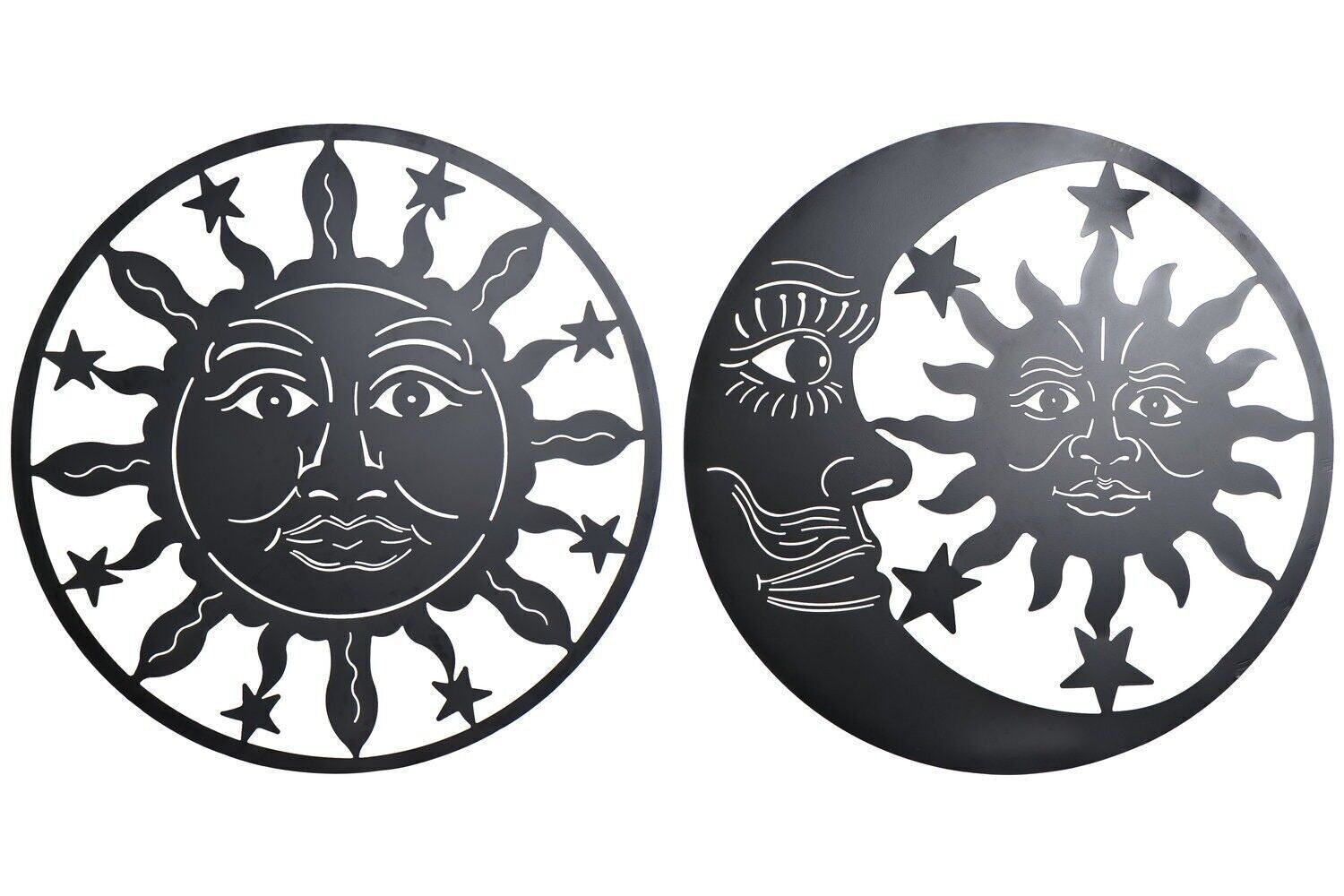 METAL WALL DECORATION 98X1X98 SOL LUNA 2 SURT. DP187121