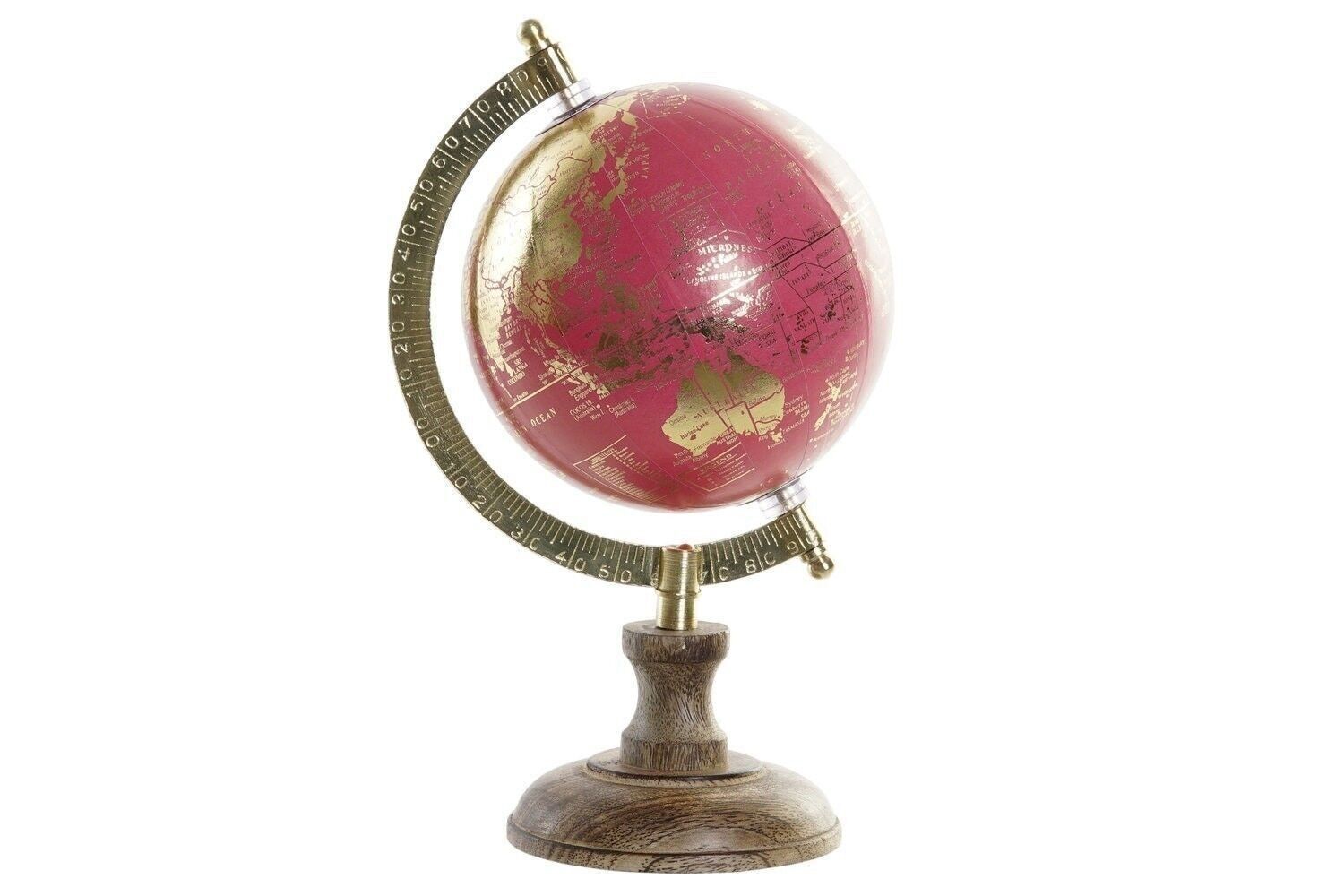 GLOBO ALLUMINIO LEGNO 15X13X23 DORATO DH182345