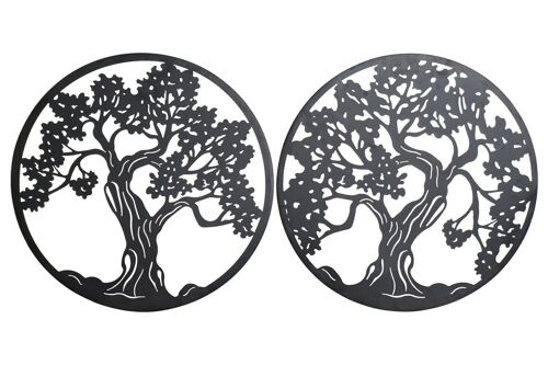 DECORACION PARED METAL 60X1X60 ARBOL 2 SURT. DP187124