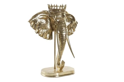 FIGURA RESINA 49X26,5X57 ELEFANTE DORADO FD194741