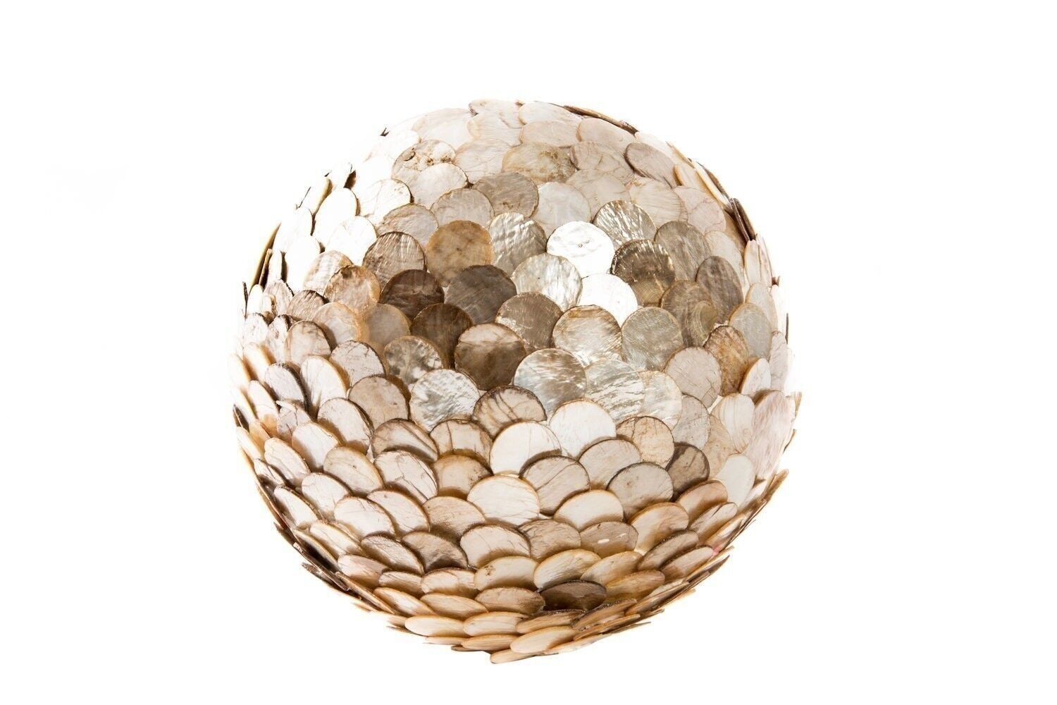 PALLA DECORAZIONE MADREPERLA 15X15X15 MARRONE CHIARO LD205424