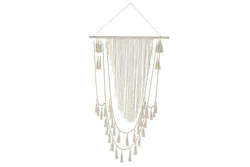 DECORACION COLGANTE MDF ALGODON 102X2X150 BLANCO DP191338