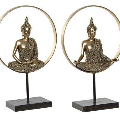 FIGURA METALLO RESINA 26X11X40 BUDDHA 2 ASSORTITI. FD181563