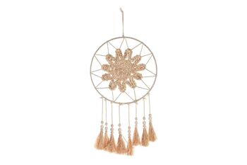 DÉCORATION SUSPENDUE FIBRE MAÏS 31X2X52 NATUREL DH203315 1