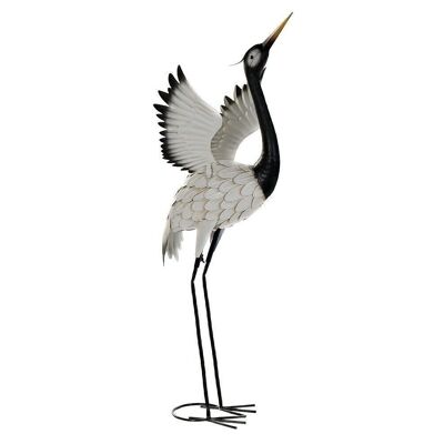 METAL FIGURE 40X46X101 WHITE HERON FD181836