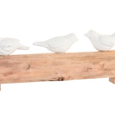 FIGURE RESIN HANDLE 41X7,5X15 WHITE BIRDS FD200901