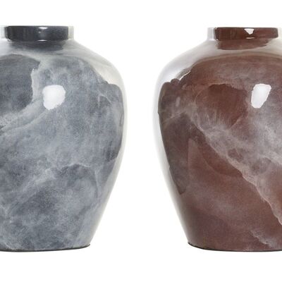 VASO BAMBOO 26X26X32 LACCATO 2 ASSORTIMENTI. JR191012