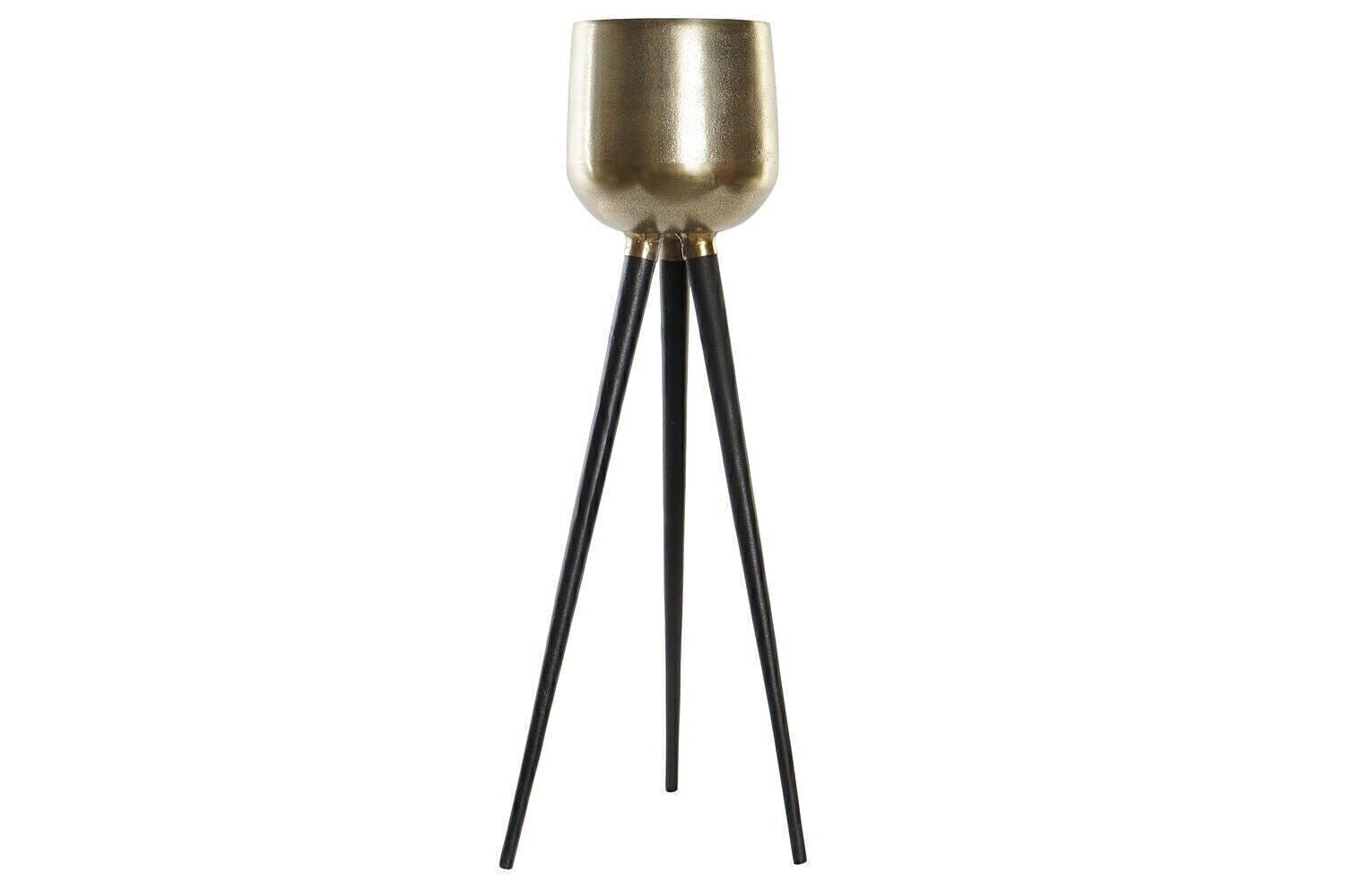 MACETERO ALUMINIO 32X32X85 DORADO MC183278