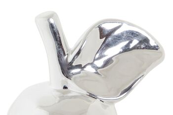 PORCELAINE FIGURE 13X13X20 POIRE CHROME ARGENT FD182944 2