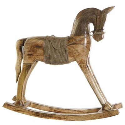 FIGURE MANGUE 36X9X36 CHEVAL MARRON CLAIR NATUREL FD200946