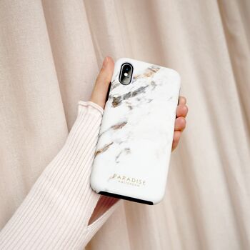 Coque de portable en marbre de Sicile - iPhone XR (MATTE) 1