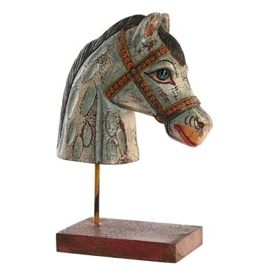 FIGURA MANICO IN FERRO 24X12X35 CAVALLO INVECCHIATO FD201906