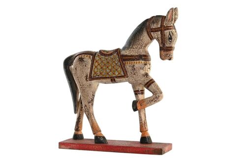 FIGURA MANGO HIERRO 35X10X42 CABALLO ENVEJECIDO FD201907