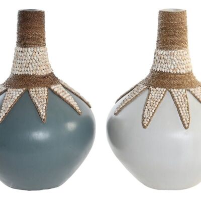 VASE BAMBOU COQUILLES 30X30X40 2 ASSORTIS. JR203258