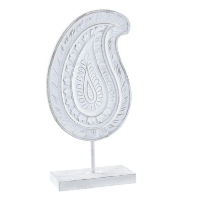 DECORATION MDF 13X6X27 PASLEY DECAPE WHITE FD195128