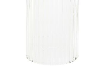 VASE VERRE 7X7X19,5 JAUNE JR191296 3