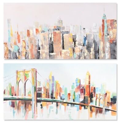 QUADRO TELA QUADRO 140X3,7X70 NEW YORK 2 ASSORTITI. CU204581