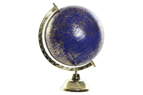 GLOBO TERRAQUEO METAL 27X25X36 BOLA 25CM. DORADO DH185429