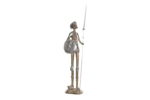 FIGURA RESINA 16,5X15X58,5 QUIJOTE MARRON FD185062