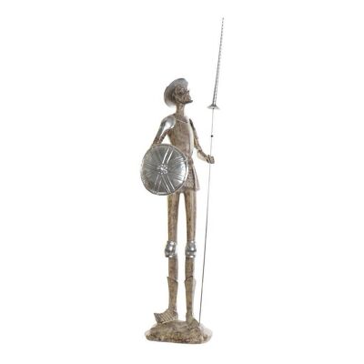 FIGURA RESINA 16,5X15X58,5 QUIJOTE MARRON FD185062