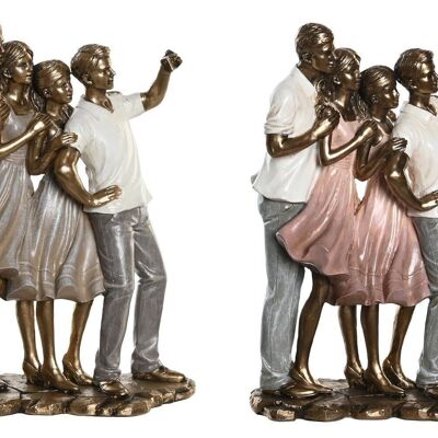 FIGURINE EN RÉSINE 18X10X25 FAMILLE 2 ASSORTIMENT. FD205484