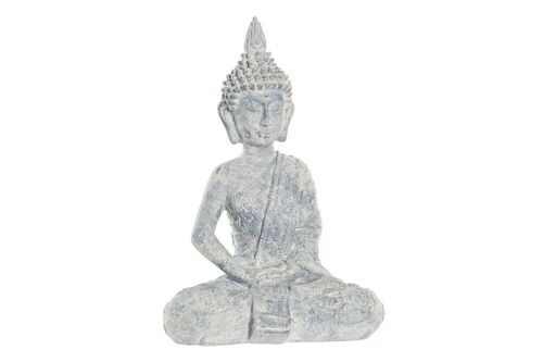 FIGURA RESINA 15X9X22 BUDA GRIS CLARO FD195182