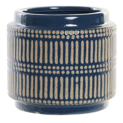 VASE CERAMIQUE 12X12X11 BLEU MARINE JR191349