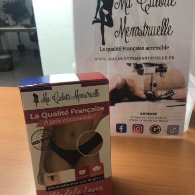 Culotte Menstruelle Modèle LANA Flux Abondants Made In France