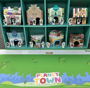 Ensembles de jeu en carton Planet Town comprenant 2 personnages 1