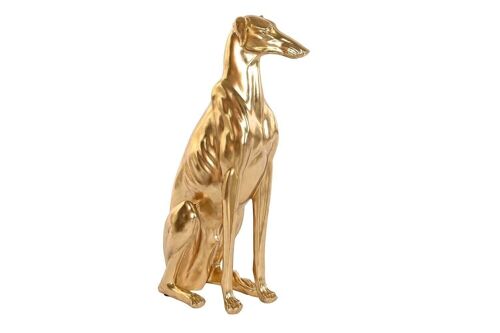 FIGURA RESINA 42,5X25,5X78 GALGO DORADO FD202535