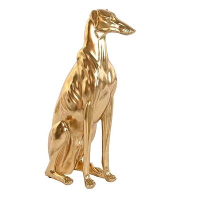 FIGURA IN RESINA 42,5X25,5X78 GOLDEN GREYHUND FD202535