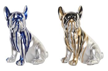 FIGURINE EN RÉSINE 17X11.5X20.5 BULLDOG 2 ASSORTIMENTS. FD202536 1