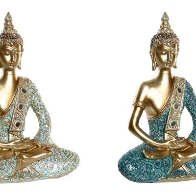 FIGURINE EN RÉSINE 12.5X5.2X16 BOUDDHA 2 ASSORTIS. FD205574