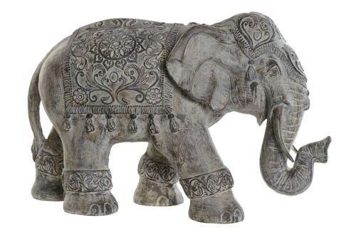 FIGURA RESINA 52X23X33 ELEFANTE ENVEJECIDO BEIGE FD185087