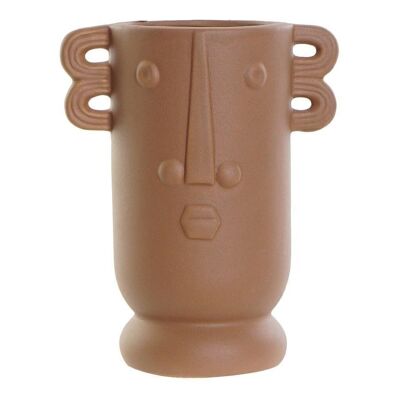 VASO PORCELLANA 15X10,5X18,7 VOLTO TERRACOTTA OPACO JR191782