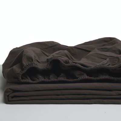 Fitted sheet Brown