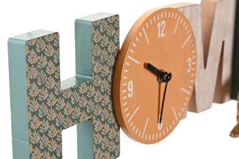 DÉCORATION MURALE MDF 42X5X22 SINGE VERT HORLOGE DP198950 2