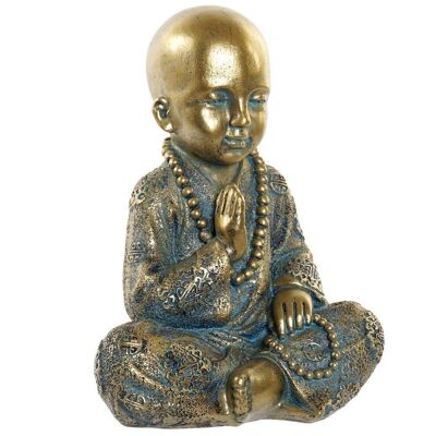 RESIN FIGURE 17X13,6X21,8 GOLDEN AGED MONK FD186274