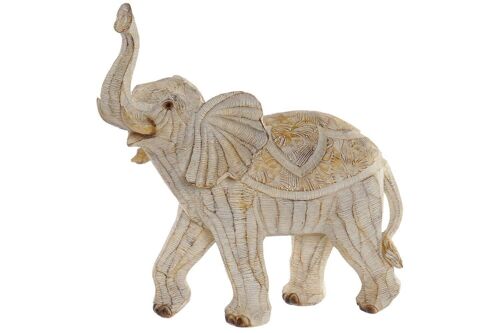 FIGURA RESINA 33,5X17X35 ELEFANTE DECAPE BEIGE FD186291