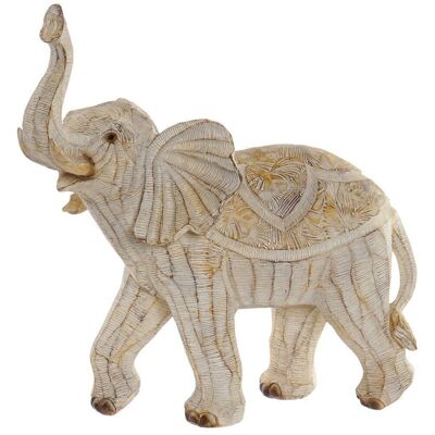 FIGURA RESINA 33,5X17X35 ELEFANTE DECAPE BEIGE FD186291