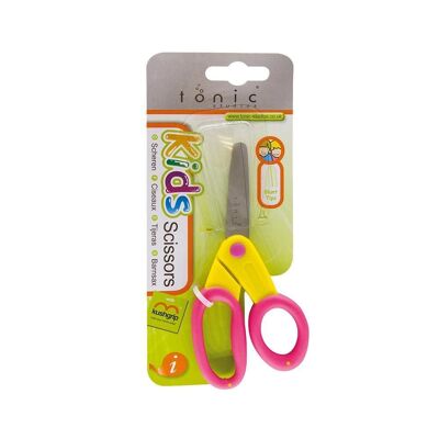 Tonic Studios - Tijeras - Kushgrip Kids (Blunt Tip) Amarillo / Rosa - 120e