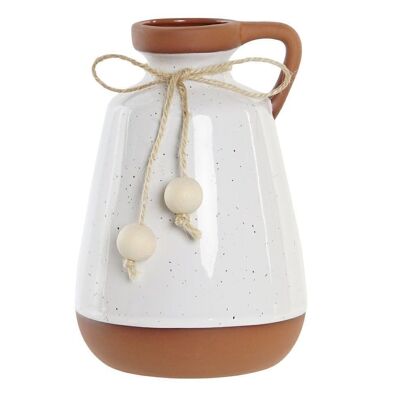 VASE CERAMIQUE 12X12X17,3 BLANC JR203575