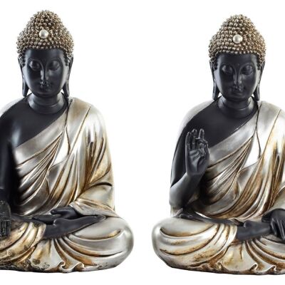 FIGURA IN RESINA 20,5X16,5X30 BUDDHA 2 ASSORTITI. FD202632