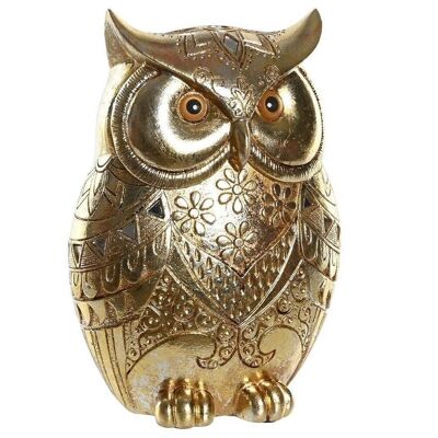 RESIN FIGURE 14X9,5X19,5 GOLDEN OWL FD205592