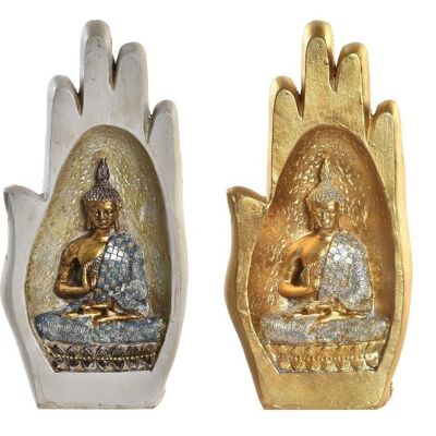 HARZFIGUR 10X7.2X20.9 BUDDHA HAND 2 SORTIMENTE. FD195415