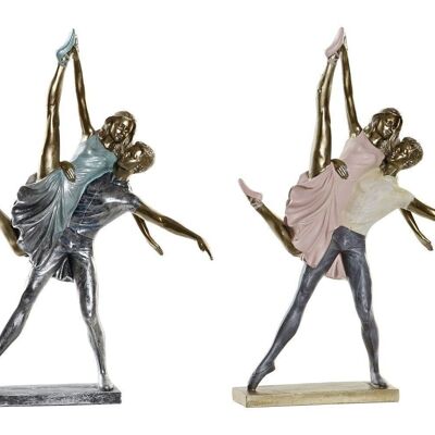 FIGURINE EN RÉSINE 27X11.5X35.5 DANSEURS 2 ASSORTIMENTS. RF181346