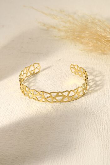 Bracelet jonc multi triangle 1